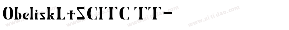 ObeliskLtSCITC TT字体转换